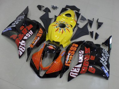 Carénage Moto Honda CBR 600 RR 09-12 - Jaune Rossi Courses Bon Marché