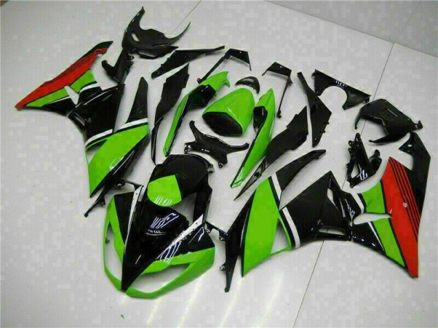 Carénage Moto Kawasaki ZX6R 09-12 - Noir Vert Rouge Carénage Moto Kawasaki ZX6R 09-12 - Noir Vert Rouge