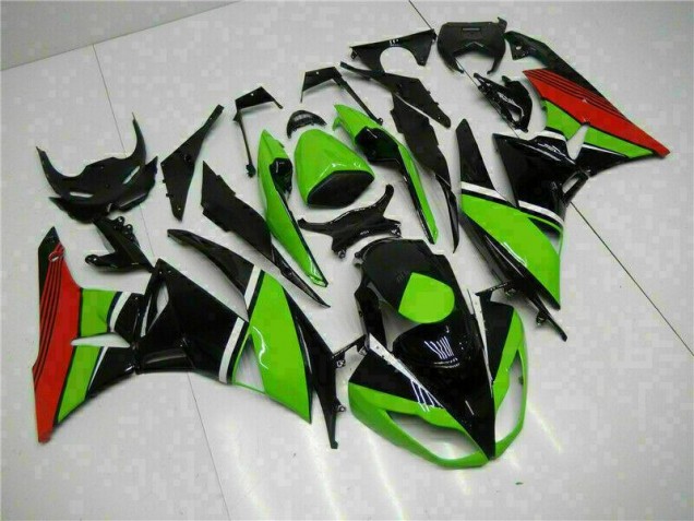 Carénage Moto Kawasaki ZX6R 09-12 - Noir Vert Rouge Carénage Moto Kawasaki ZX6R 09-12 - Noir Vert Rouge