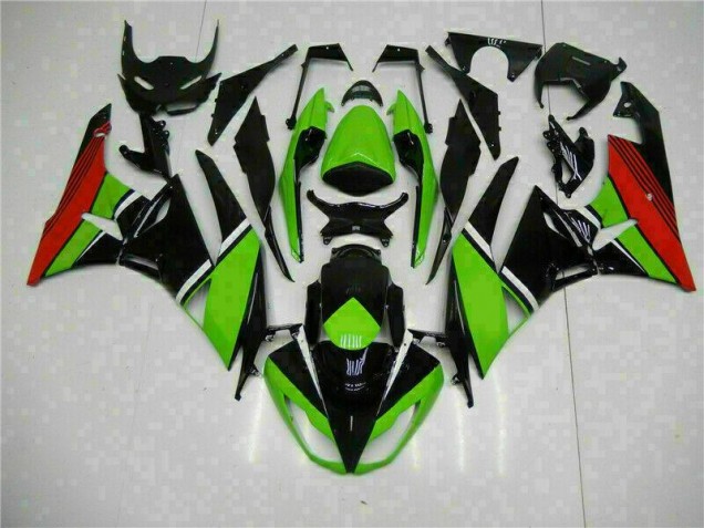 Carénage Moto Kawasaki ZX6R 09-12 - Noir Vert Rouge Carénage Moto Kawasaki ZX6R 09-12 - Noir Vert Rouge