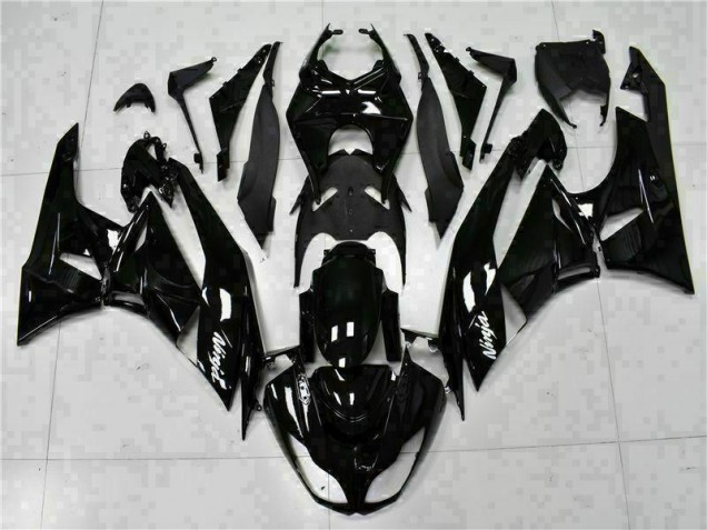 Carénage Moto Kawasaki ZX6R 09-12 - Noir Blanc Ninja Carénage Moto Kawasaki ZX6R 09-12 - Noir Blanc Ninja