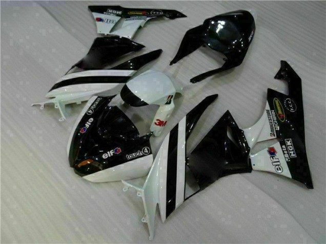 Carénages Moto Kawasaki ZX6R 09-12 - Noir Blanc 3M Touch4 Carénages Moto Kawasaki ZX6R 09-12 - Noir Blanc 3M Touch4