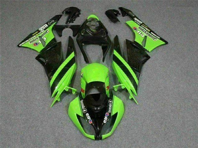 Carénage Moto Kawasaki ZX6R 09-12 - Noir Vert 3M Touch4 Carénage Moto Kawasaki ZX6R 09-12 - Noir Vert 3M Touch4