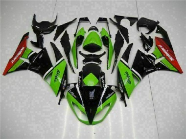 Carénage Moto Kawasaki ZX6R 09-12 - Vert Noir Rouge Bon Marché