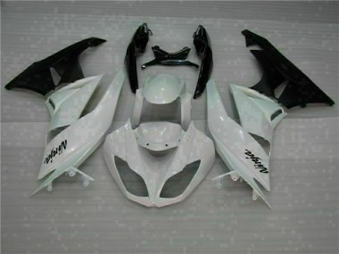 Carénages Moto Kawasaki ZX6R 09-12 - Blanc Noir Bon Marché