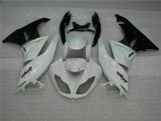 Carénages Moto Kawasaki ZX6R 09-12 - Blanc Noir Carénages Moto Kawasaki ZX6R 09-12 - Blanc Noir