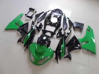Carénage Moto Kawasaki ZX6R 09-12 - Vert et Noir Bon Marché