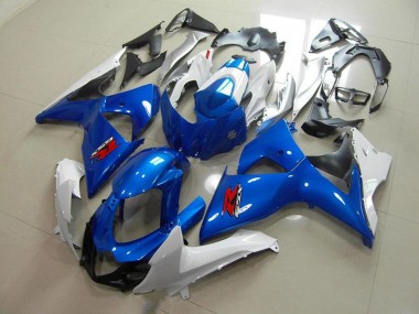 Carénages Moto Suzuki GSXR 1000 K9 09-16 - Bleu et Blanc Style OEM Bon Marché