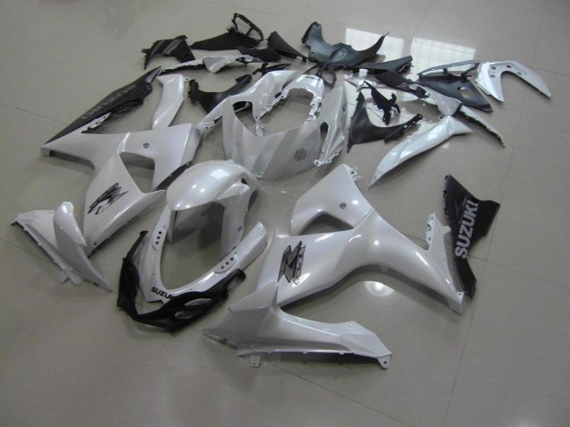 Carénage Moto Suzuki GSXR 1000 K9 09-16 - Blanc Nacré et Noir Carénage Moto Suzuki GSXR 1000 K9 09-16 - Blanc Nacré et Noir
