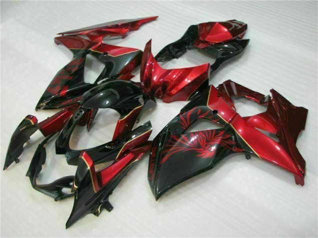 Carénage Moto Suzuki GSXR 1000 K9 09-16 - Rouge Flamme Noir Carénage Moto Suzuki GSXR 1000 K9 09-16 - Rouge Flamme Noir