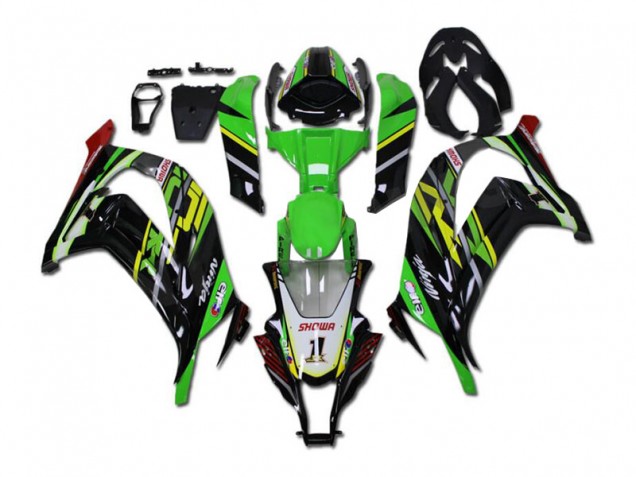 Kit Carénages Motos Complet Kawasaki ZX10R 11-15 - Vert Noir Kit Carénages Motos Complet Kawasaki ZX10R 11-15 - Vert Noir