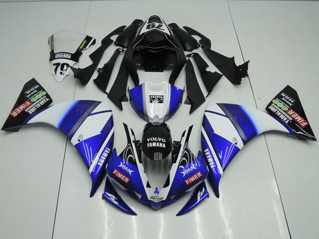 Carénage Moto Yamaha R1 12-14 - Bleu Noir Sterilgarda Carénage Moto Yamaha R1 12-14 - Bleu Noir Sterilgarda