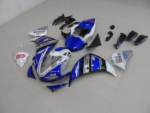 Carénages Moto Yamaha R1 12-14 - Bleu Blanc Carénages Moto Yamaha R1 12-14 - Bleu Blanc