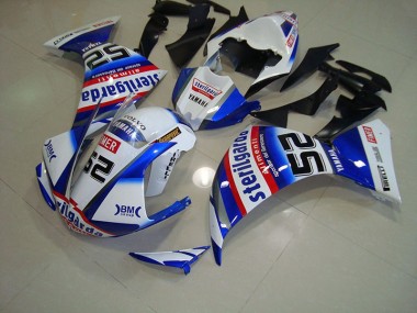 Carénage Moto Yamaha R1 12-14 - Blanc Noir Sterilgarda Bon Marché