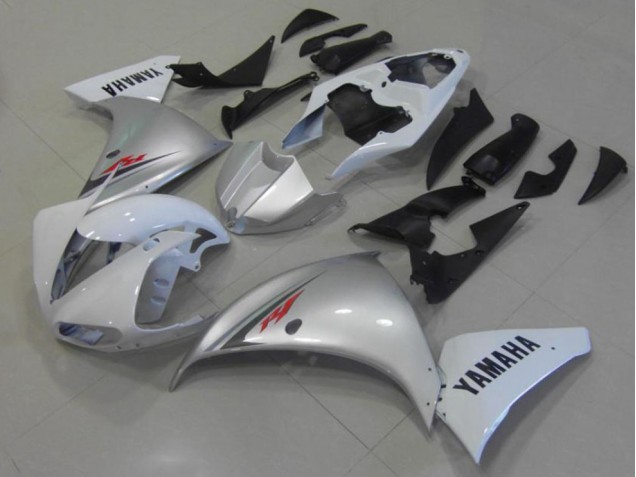 Carénage Moto Yamaha R1 12-14 - Blanc Argent Carénage Moto Yamaha R1 12-14 - Blanc Argent