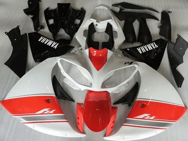 Carénage Moto Yamaha R1 12-14 - Racy Rouge Blanc Noir Bon Marché