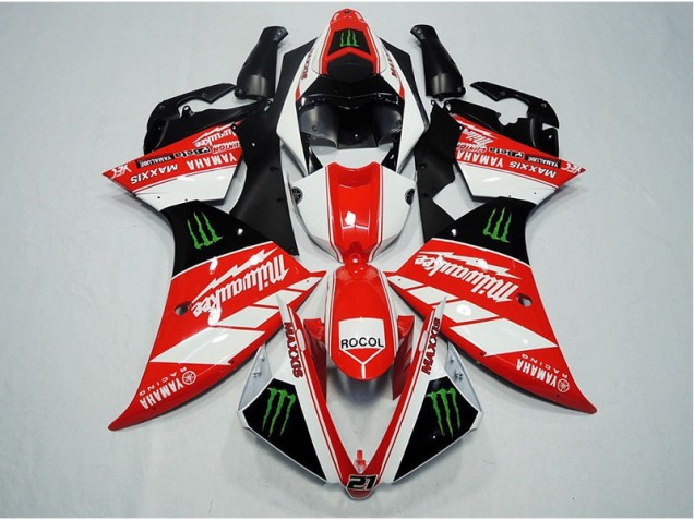 Carénage Moto Yamaha R1 12-14 - Rouge Blanc Rocol Carénage Moto Yamaha R1 12-14 - Rouge Blanc Rocol