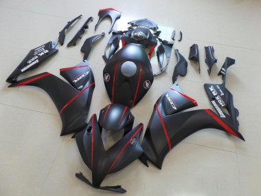 Carénage Moto Honda CBR 1000 RR 12-16 - Matte Bladk avec Rouge Bande Bon Marché