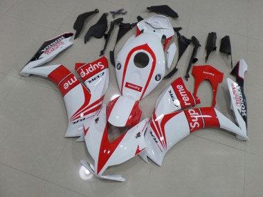 Carénage Moto Honda CBR 1000 RR 12-16 - Rouge et Blanc Supreme Bon Marché