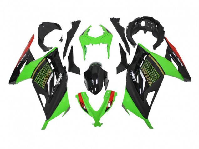Carénage Moto Kawasaki EX300 13-16 - Vert Noir Carénage Moto Kawasaki EX300 13-16 - Vert Noir