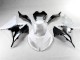 Carénages Moto Kawasaki ZX6R 13-18 - Blanc Noir Carénages Moto Kawasaki ZX6R 13-18 - Blanc Noir
