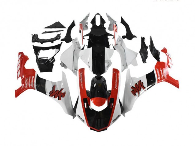 Carrosserie Moto Yamaha R1 15-19 - Rouge Blanc Carrosserie Moto Yamaha R1 15-19 - Rouge Blanc