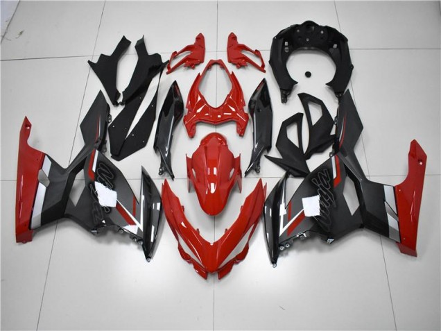 Carénage Moto Kawasaki EX400 18-24 - Rouge Noir Carénage Moto Kawasaki EX400 18-24 - Rouge Noir